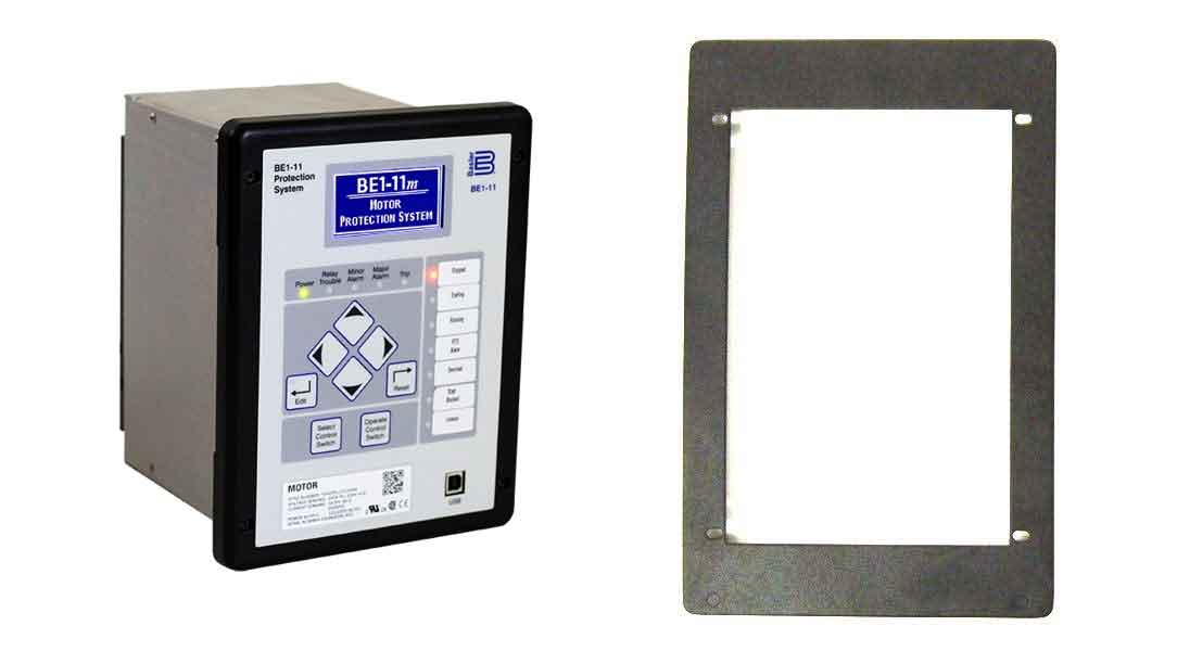 Mounting plate to match Multilin 369/269 non-drawout retrofit, Basler p/n: 9424200074